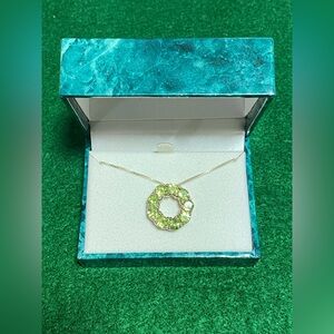 Vintage 925 Sterling Silver Suzanne Somers peridot Necklace